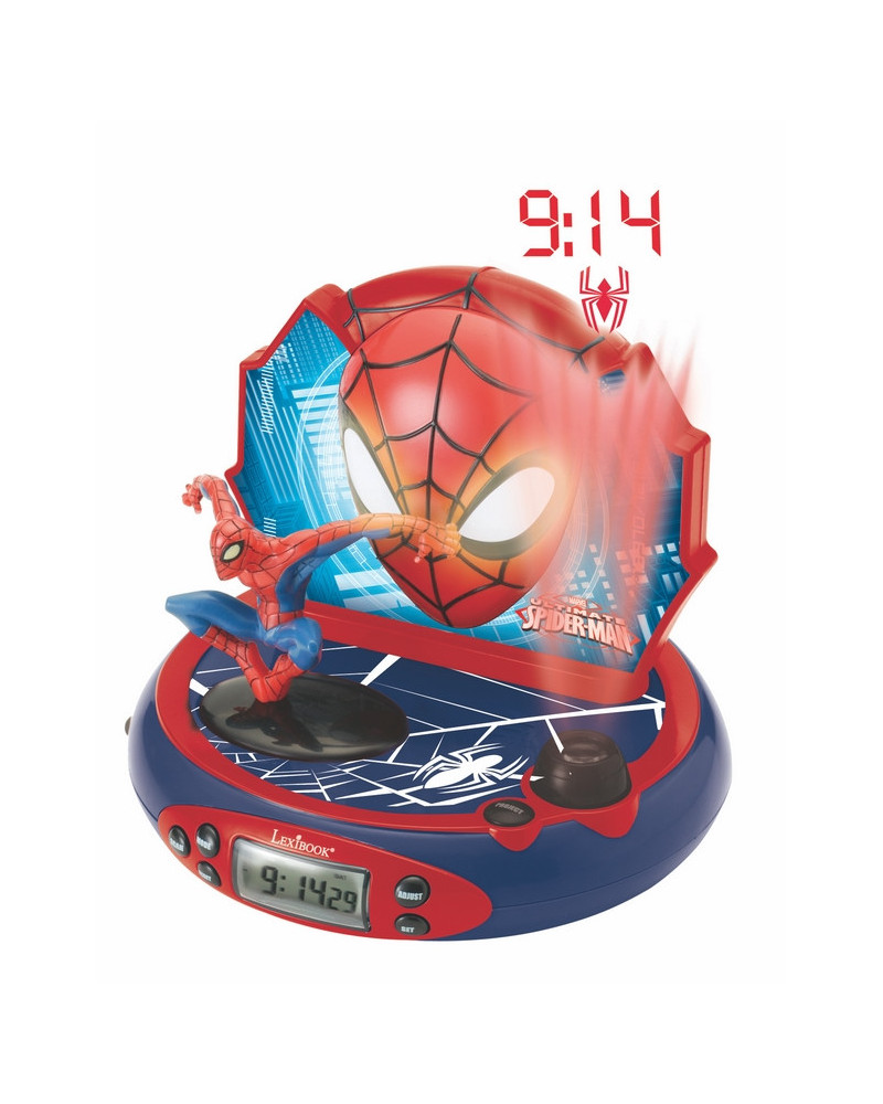 SPIDER-MAN - Réveil projecteur avec effets sonores et veilleuse intégrée -  LEXIBOOK - Zoma