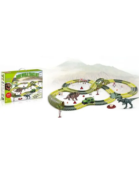 DINO WORLD CIRCUIT FLEXIBLE 264 PCES Rails flexibles. 264 pièces d... DINO WORLD CIRCUIT FLEXIBLE 264 PCES Rails flexibles. 264 pièces d...