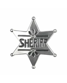 ETOILE DE SHERIFF METAL  En métal. BLD54321  Âge Minimum: 3A -Âge M...