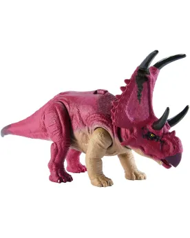 JURASSIC ROAR ATTACK DIABLOCERATOPS  Dinosaure sonore et articulé. ...