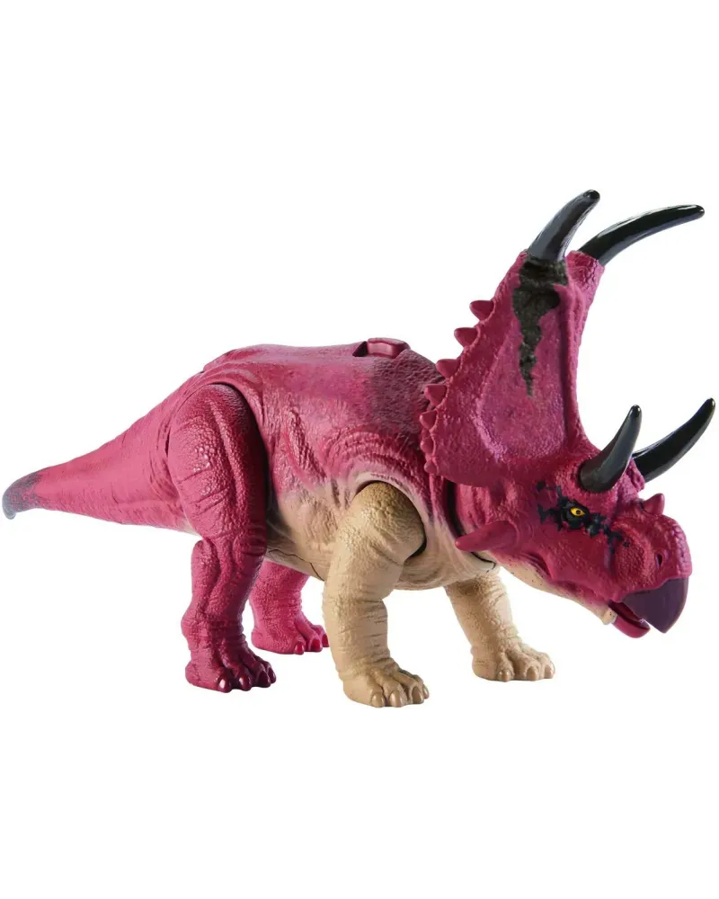 JURASSIC ROAR ATTACK DIABLOCERATOPS  Dinosaure sonore et articulé. ...