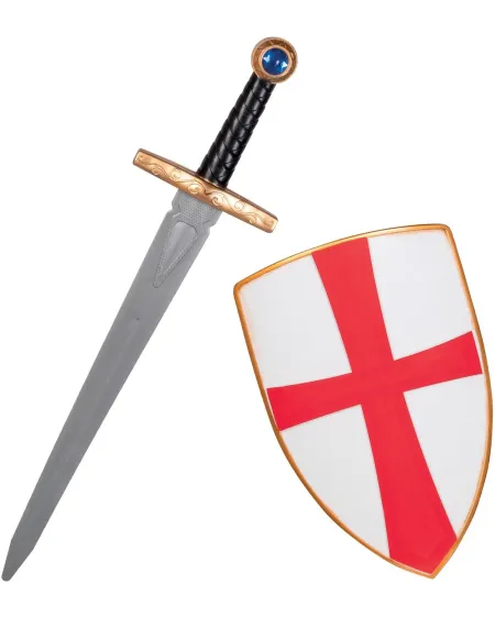 EPEE DE CHEVALIER 50CM + BOUCLIER 50 cm. BLD43998 Âge Minimum: 3A... EPEE DE CHEVALIER 50CM + BOUCLIER 50 cm. BLD43998 Âge Minimum: 3A...