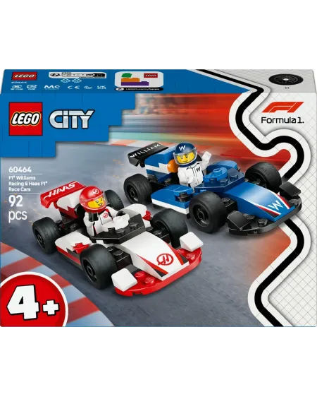 VOITURES F1 WILLIAMS RACING ET HAAS F1   LEG60464 LEGO Âge Minimum:...