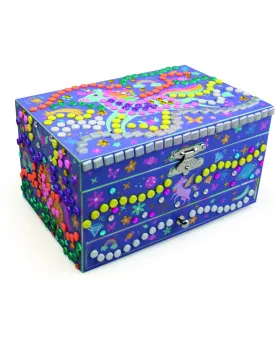BOITE A MUSIQUE MOSAIQUES LICORNES  Décore une magnifique boîte à m...