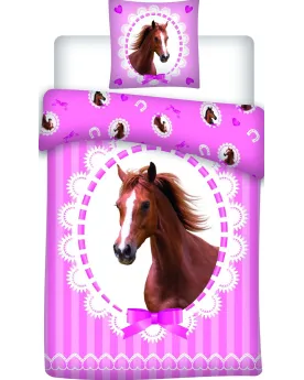 HOUSSE DE COUETTE CHEVAL DE REVE  Housse : 140 x 200 cm + 1 taie. 1...