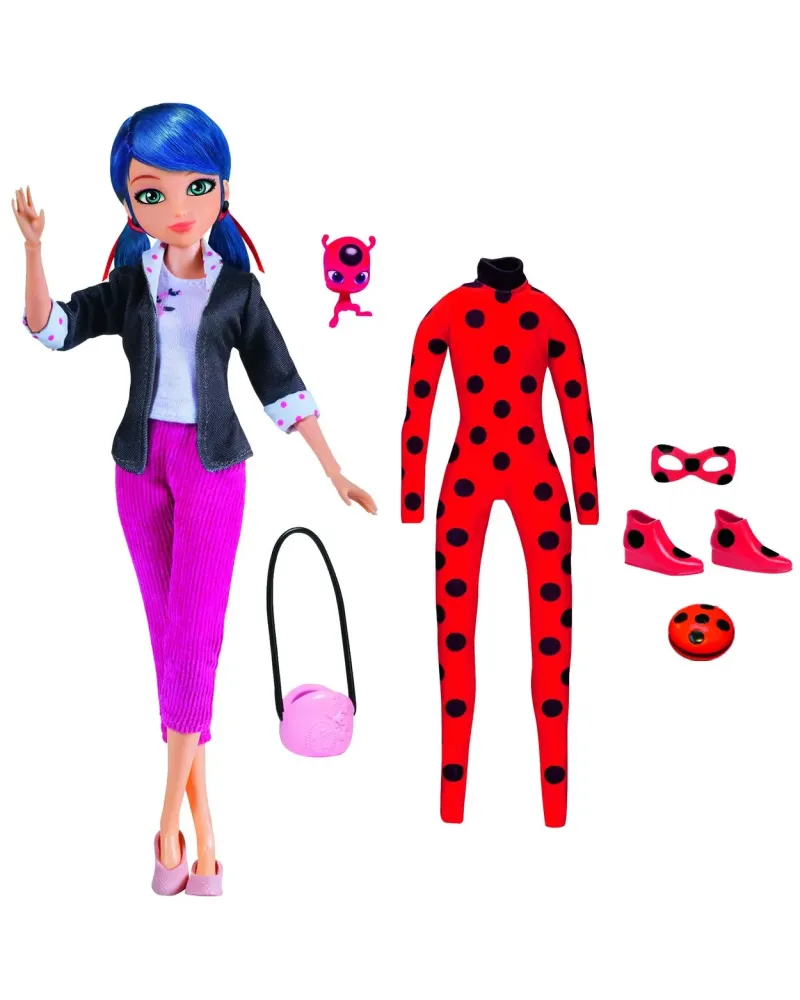 MIRACULOUS POUPEE 26CM ET 2 TENUES  Marinette pourra se changer grâ...