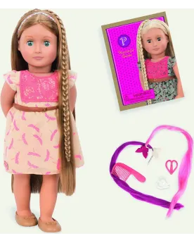 POUPEE CHEVEUX 46CM - PORTIA  46 cm. Avec des cheveux extensibles e...