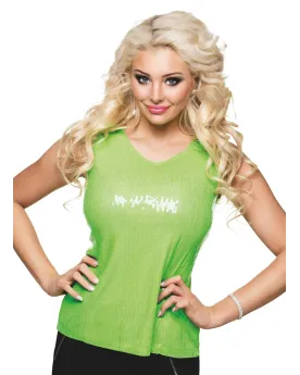 TOP SEQUIN LIME  Taille unique. BLD01949  Âge Minimum: 12A -Âge Max...