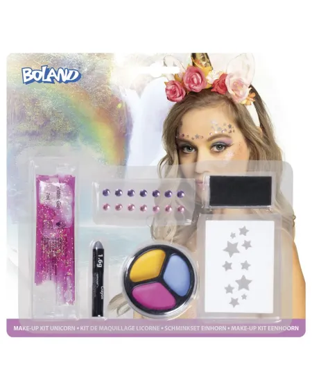 KIT GRIMAGE LICORNE  Tout pour réaliser des maquillages avec des st...