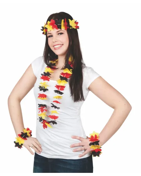 COLLIER HAWAI BELGE + BRACELETS + TIARE   BLD62056  Âge Minimum: 3A...