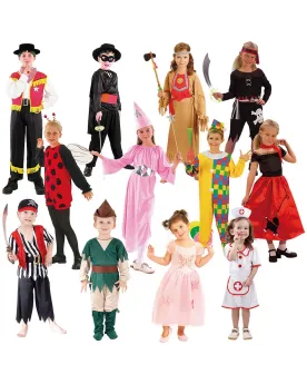 COSTUME ENFANTS 12ASS. 3/4 4/6 7/9  12 modèles différents. Tailles ...