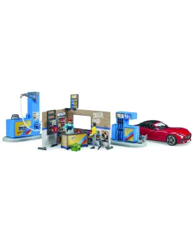 STATION ESSENCE + VOITURE + PERS.  Avec pompe à essence, car-wash, ...