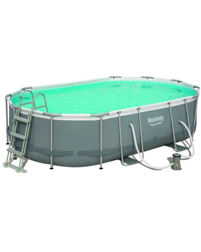 PISC.ARMAT.OVALE 488X305X107 +POMPE 3028 488 x 305 x 107 H cm. Pisc...