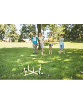 JEU D'ANNEAUX BOIS 50CM  50 cm. En bois. BUIGA145  Âge Minimum: 5A ...