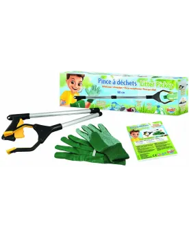 PINCE A DECHETS + GANTS  Participe au grand nettoyage de la nature....