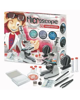 MICROSCOPE METAL 30 EXPERIENCES  Avec oculaires Huygens et filtre d...
