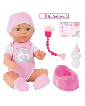 BEBE PICCOLINA LOVE 42CM SONS Elle bouge la bouche quand elle prend...