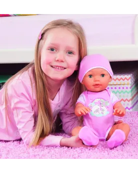 BEBE PICCOLINA LOVE 42CM SONS Elle bouge la bouche quand elle prend...