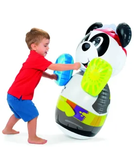 FIT&FUN BOXING PANDA + SONS 91CM  Un panda gonflable de 91 cm sur b...