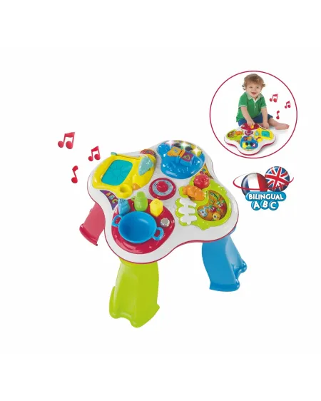 TABLE D ACTIVITES HOBBY L/S  4 espaces de jeu, des objets amovibles...
