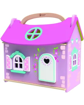 MAISON DE PRINCESSE EN BOIS + ACC.  En bois. Transportable et s'ouv...
