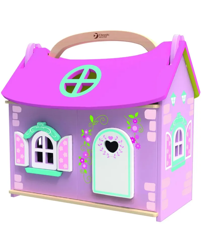 MAISON DE PRINCESSE EN BOIS + ACC.  En bois. Transportable et s'ouv...