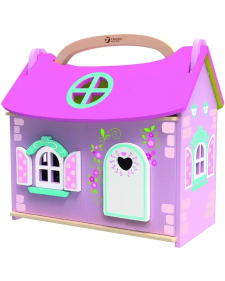 MAISON DE PRINCESSE EN BOIS + ACC.  En bois. Transportable et s'ouv...