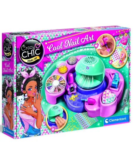 CRAZY CHIC MACHINE A ONGLES  Inclus : plan de travail, vernis, sèch...