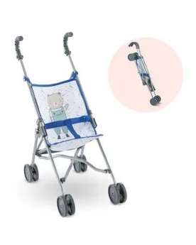 POUSSETTE CANNE BLEUE DOUBLE ROUES 63CM   COR140730 COROLLE Âge Min...