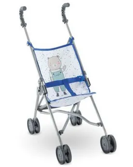 POUSSETTE CANNE BLEUE DOUBLE ROUES 63CM   COR140730 COROLLE Âge Min...