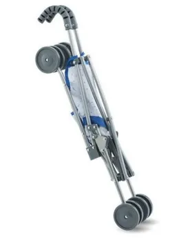 POUSSETTE CANNE BLEUE DOUBLE ROUES 63CM   COR140730 COROLLE Âge Min...