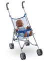 POUSSETTE CANNE BLEUE DOUBLE ROUES 63CM   COR140730 COROLLE Âge Min...