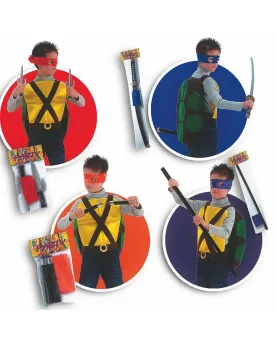 ARME + BANDEAU TORTUE NINJA 4 ASS.  4 modèles au choix. CRT6914  Âg...