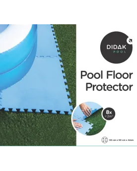 8 DALLES PISCINE 50x50x0,4CM BLEU  50 X 50 cm. Epaisseur : 0.4 cm. ...