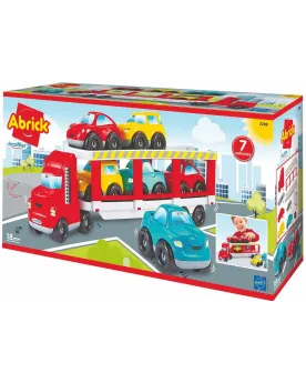 ABRICK LE TRANSPORTEUR + 6 VEHICULES  6 véhicules inclus. ECF3289 E...