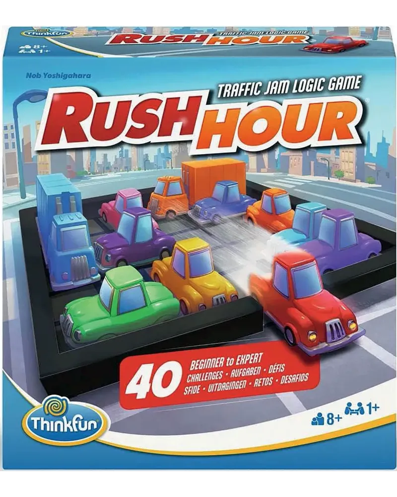 THINKFUN RUSH HOUR Choisis une des 40 cartes challenges et place le...