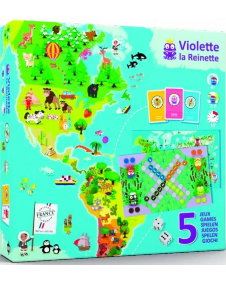 VIOLETTE LA REINETTE 5 JEUX POUR DECOUVR Une planisphère est le pla...