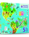 VIOLETTE LA REINETTE 5 JEUX POUR DECOUVR Une planisphère est le pla...