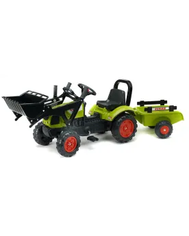 TRACTOPELLE CLAAS + REMORQUE  Pelle frontale articulée. FLK2040AM F...