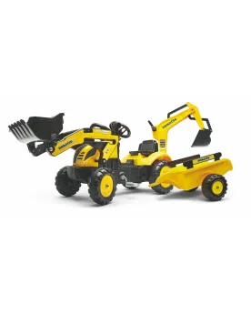 TRACTOPELLE KOMATSU + EXCA + REMORQUE2/5  Pelle frontale et excavat...