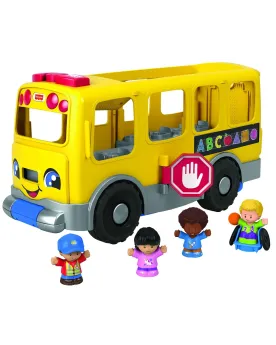 LITTLE PEOPLE SCHOOL BUS Contient 2 figurines et 2 points d'activat...
