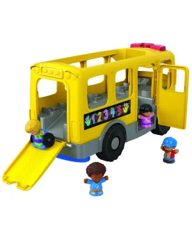 LITTLE PEOPLE SCHOOL BUS Contient 2 figurines et 2 points d'activat...
