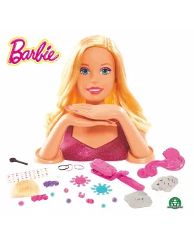 BARBIE TETE A COIFFER  Coiffe, maquille et fais les ongles de Barbi...
