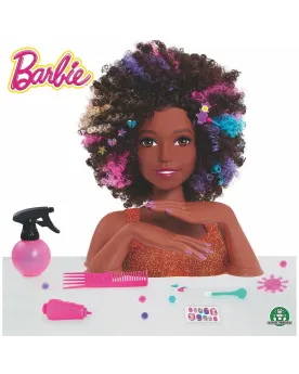 BARBIE TETE A COIFFER AFRO  Coiffe, maquille et fais les ongles de ...