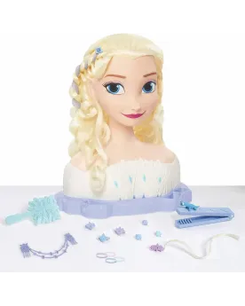 FROZEN ELSA TETE A COIFFER  Ses cheveux changent de couleurs grâce ...