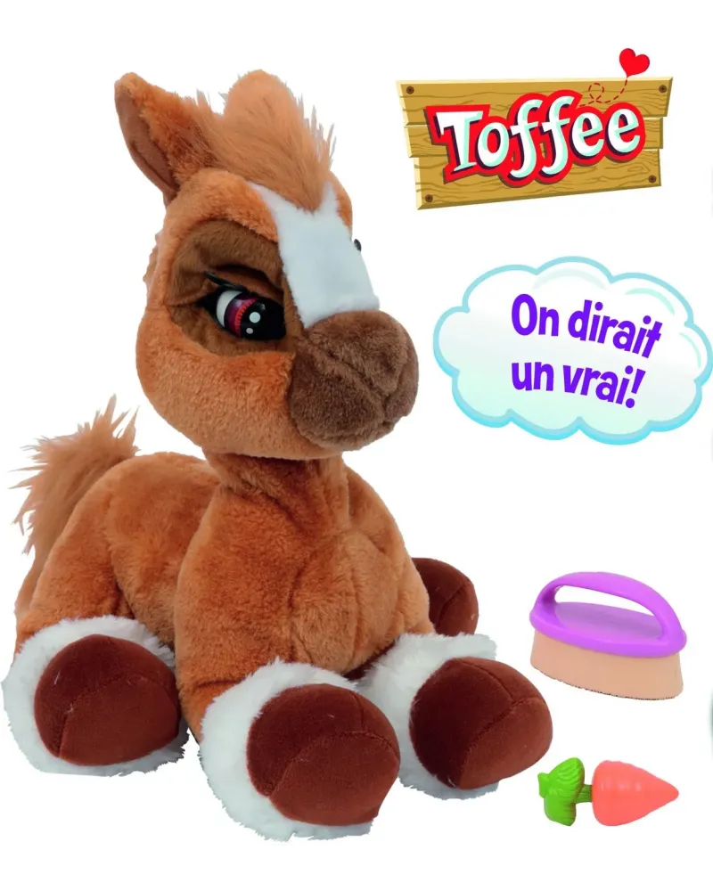 MON PONEY TOFFEE Quand il a peur, il ferme les yeux et bouge les or...