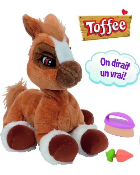 MON PONEY TOFFEE Quand il a peur, il ferme les yeux et bouge les or...