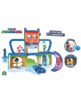 PJMASKS QUARTIER GENERAL  3 niveaux. Avec vision rouge, portes qui ...