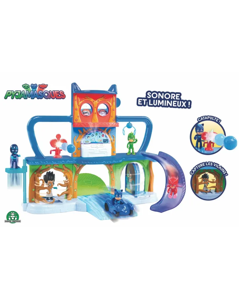 PJMASKS QUARTIER GENERAL  3 niveaux. Avec vision rouge, portes qui ...
