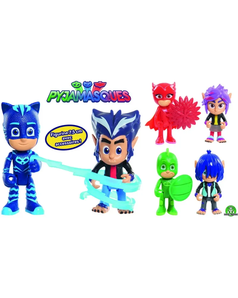 PJMASKS 2 FIGURINES 7.5CM ASS.  7.5cm. Un héros accompagné d'un méc...